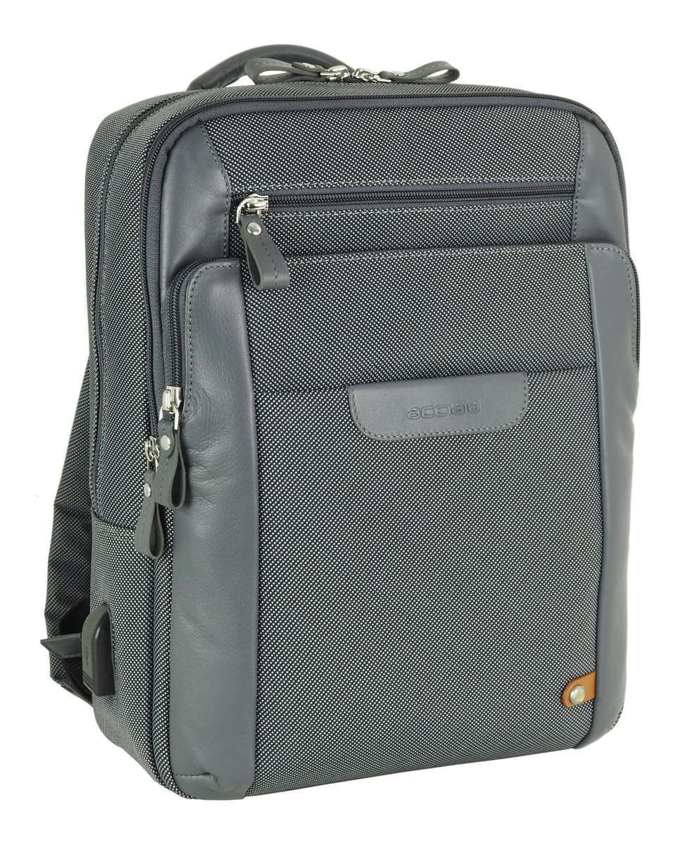 Acciaio - Zaino porta pc Grande Zip 15 tessuto - immagine 3