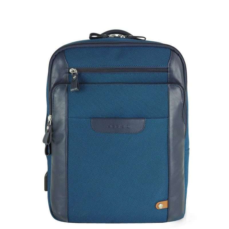 Acciaio - Zaino porta pc Grande Zip 15 tessuto