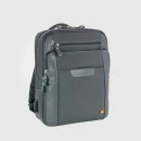 Acciaio – Zaino porta pc piccolo Zip 13 tessuto 8911 grigio VENTO PELLETTERIE