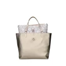 GATTINONI – Borsa a spalla reversibile grande con pochette BINTD8011WZTS ORO VENTO PELLETTERIE