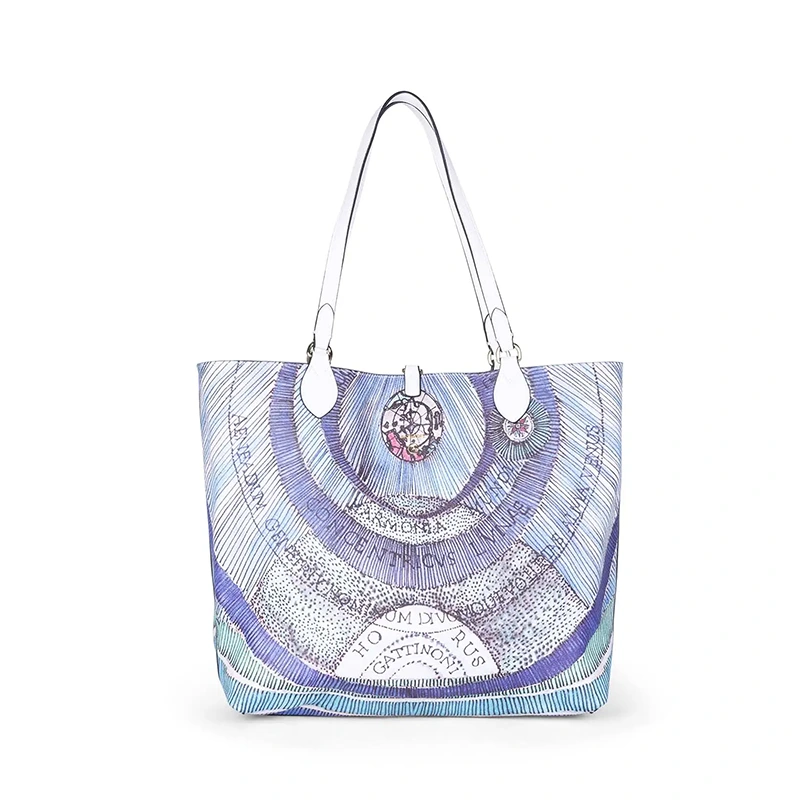 GATTINONI – Gattinoni Borsa A Spalla Reversibile Planetarium BIGP58171WVW BIANCO VENTO PELLETTERIE