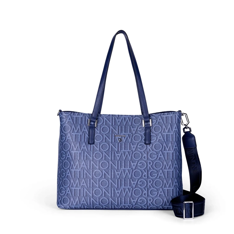 GATTINONI – Rachel M doppio manico BEN0R8524WVP Blu VENTO PELLETTERIE SICILIA