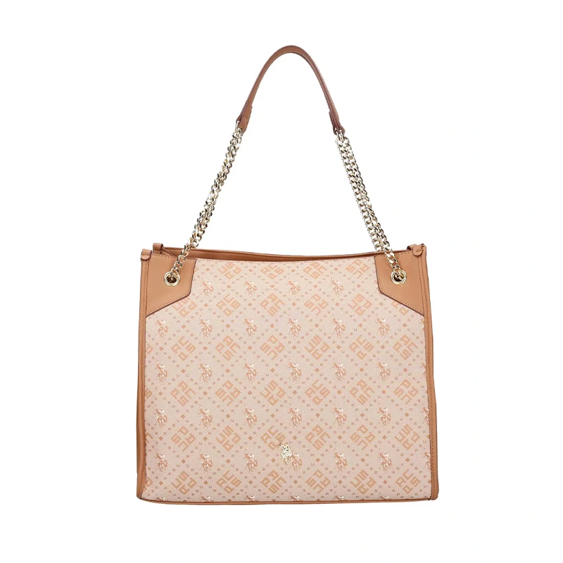 US POLO ASSN. BORSA A SPALLA DONNA Hampton BEUN28668WVP BISCOTTO VENTO PELLETTERIE MESSINA