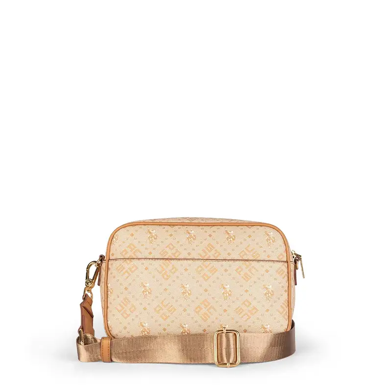 US POLO ASSN. BORSA A TRACOLLA DONNA Hampton BIUN26373WVP BISCOTTO VENTO PELLETTERIE MESSINA