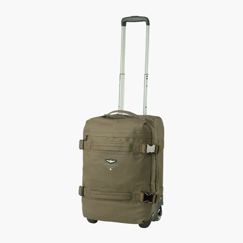 AREONAUTICA MILITARE TROLLEY CABINA NEW CITY AM 546 VERDE VENTO PELLETTERIE