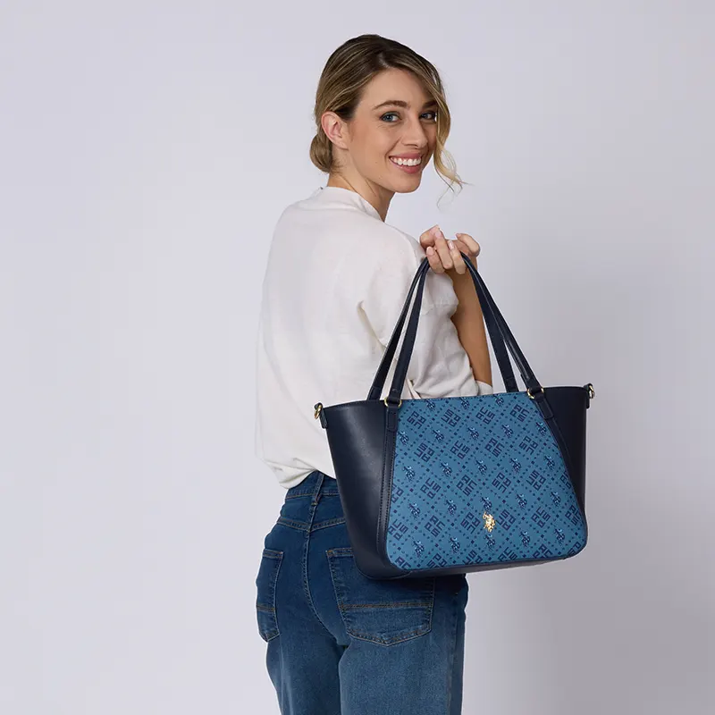 U. S. POLO BORSA SHOPPING HAMPTON BEUN28669WVP212 VENTO PELLETTERIE