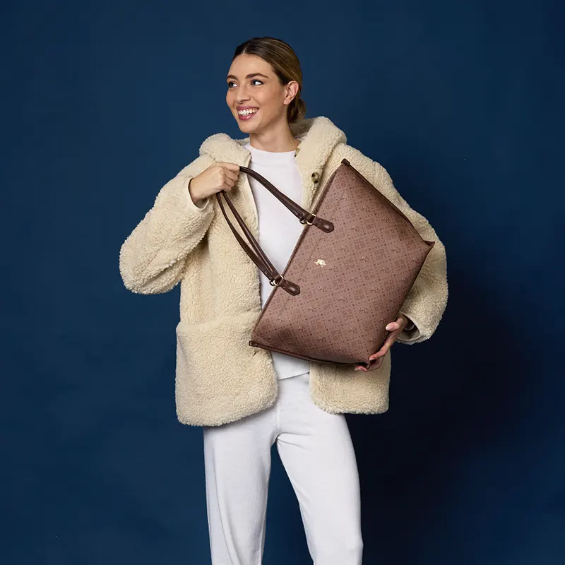 U. S. POLO BORSA SHOPPING HAMPTON BIUN28890WVP500 VENTO PELLETTERIE ACCESSORI