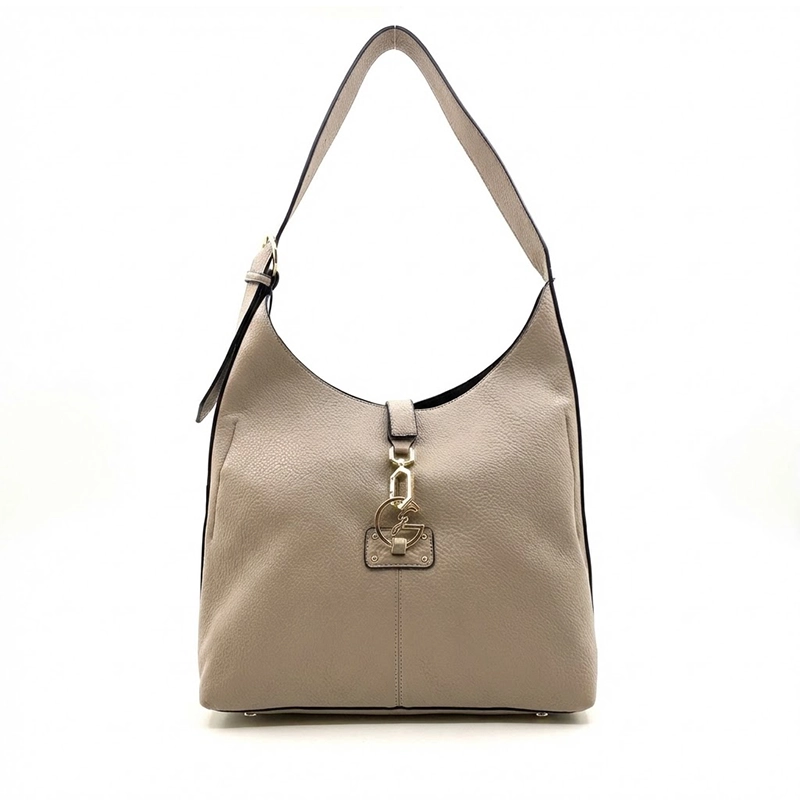 GATTINONI BORSA A SPALLA LAUREN HOBO BINUR8678WVP511 BEIGE VENTO PELLETTERIE
