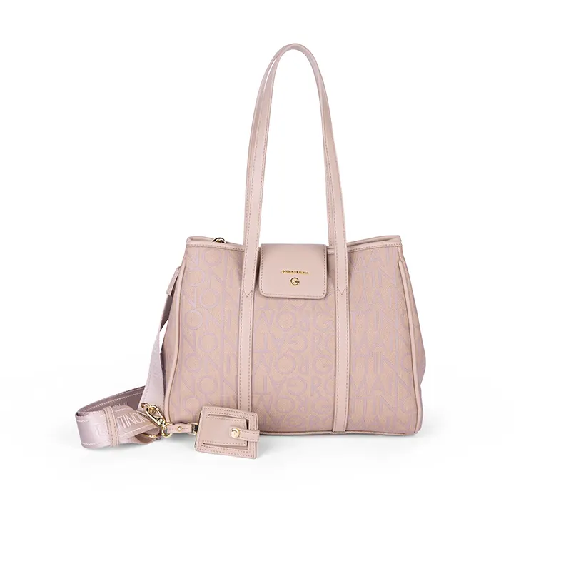 BORSA CHARLIE DOUBLE HANDLE GATTINONI BEN4C8741WVP BEIGE VENTO PELLETTERIE 2