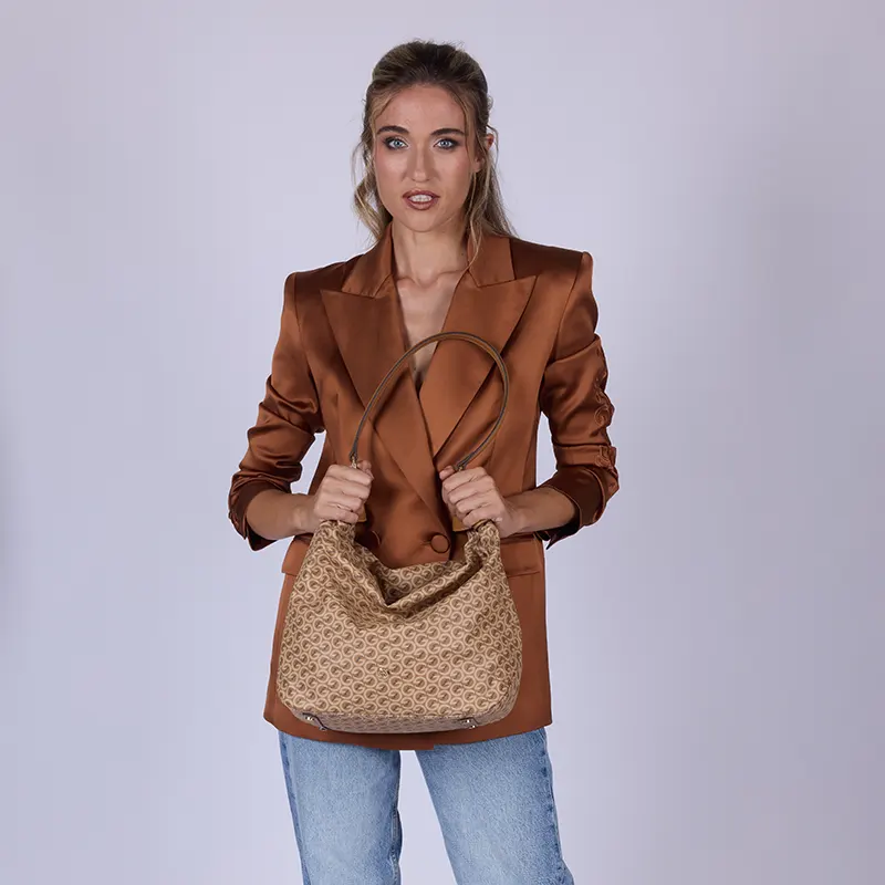 BORSA HOBO HELIX GATTINONI BEN268858WVP BEIGE VENTO PELLETTERIE 1