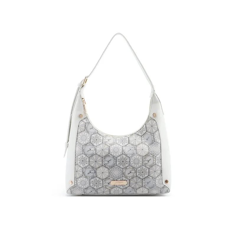 BORSA HOBO TEODOSIA GATTINONI BENTD8839WZT BIANCO VENTO PELLETTERIE 2