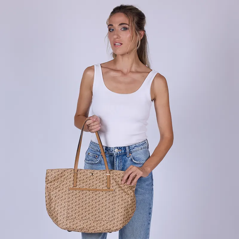 BORSA SHOPPING HELIX GATTINONI BEN268851WVP BEIGE VENTO PELLETTERIE 1