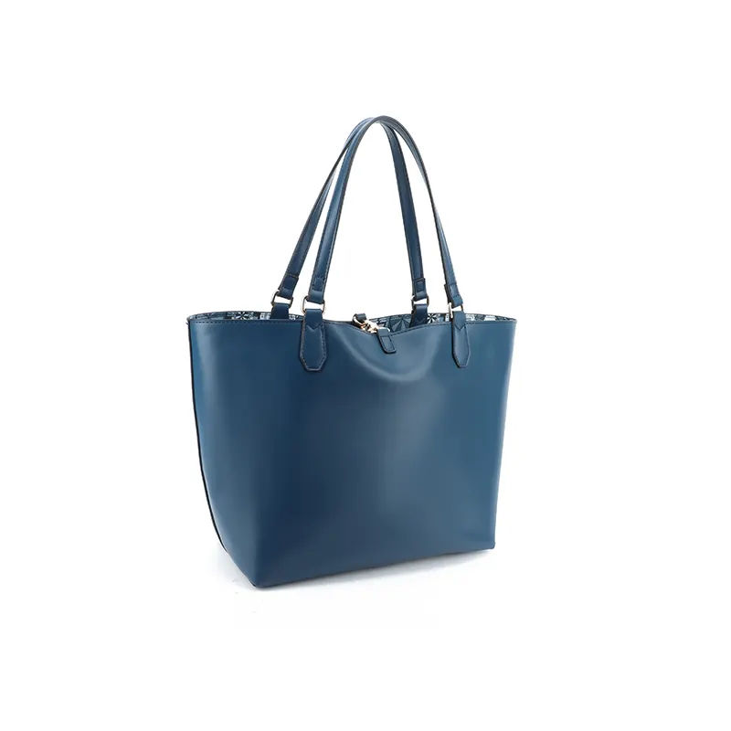 BORSA SHOPPING TEODOSIA REVERSIBILE GATTINONI BINTD8156WZT BLU VENTO PELLETTERIE 5