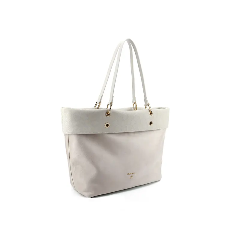 BORSA TEODOSIA SMOOTH REVERSIBILE GATTINONI BENTD8819WVP802 BIANCO VENTO PELLETTERIE 6