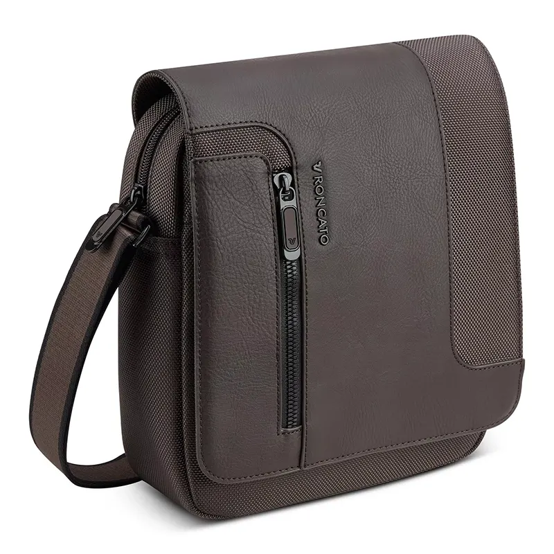 RONCATO TRACOLLA PANAMA 4.0 40089 MOKA VENTO PELLETTERIE 3