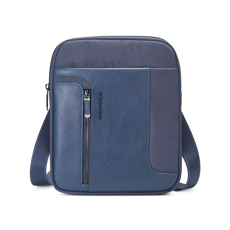 RONCATO TRACOLLA RETTANGOLARE SLIM PANAMA 4.0 40089 BLU VENTO PELLETTERIE