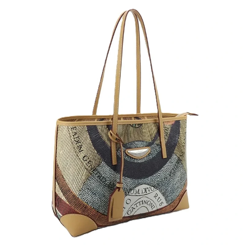 BORSA GATTINONI PLANETARIUM SHOPPING BEG268317WWHCV3 MULTICOLOR VENTO PELLETTERIE 1