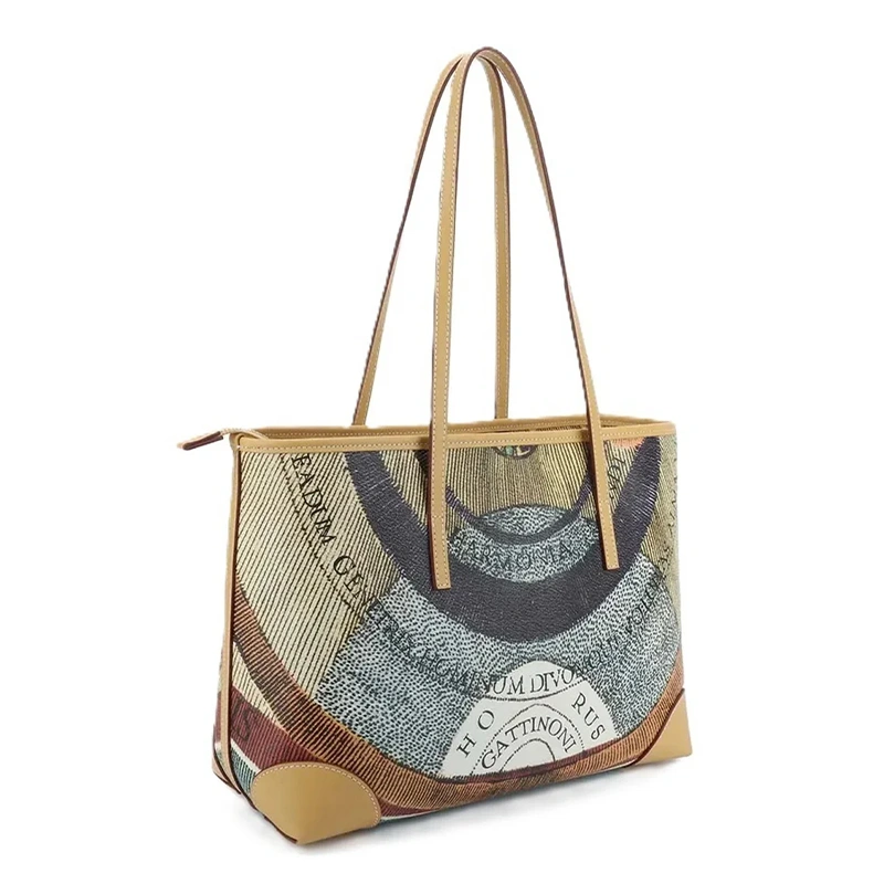BORSA GATTINONI PLANETARIUM SHOPPING BEG268317WWHCV3 MULTICOLOR VENTO PELLETTERIE 2