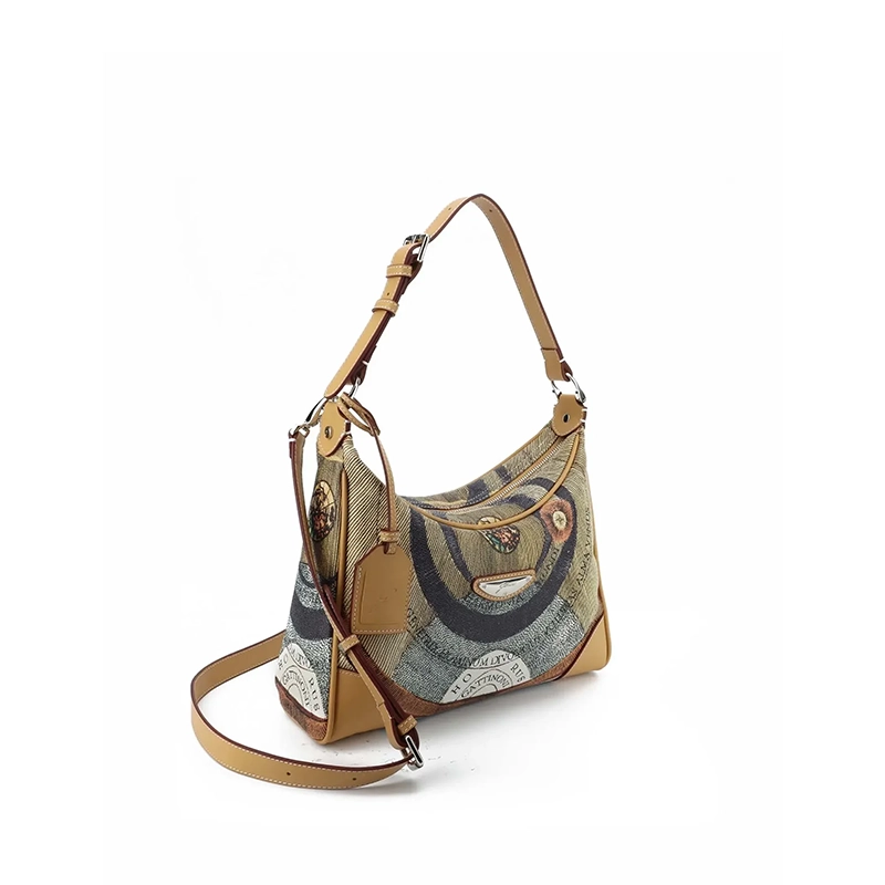BORSA HOBO GATTINONI BEG268320WWH MULTICOLOR VENTO PELLETTERIE 3