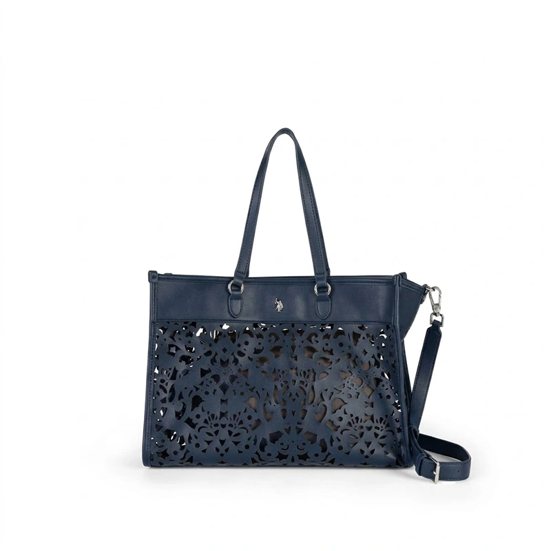 BORSA SHOPPING U.S. POLO BEU1R8646WWI BLU VENTO PELLETTERIE 1
