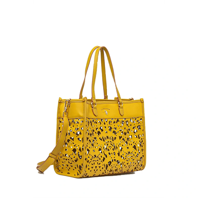 BORSA SHOPPING U.S. POLO BEU1R8646WWI GIALLO VENTO PELLETTERIE 1