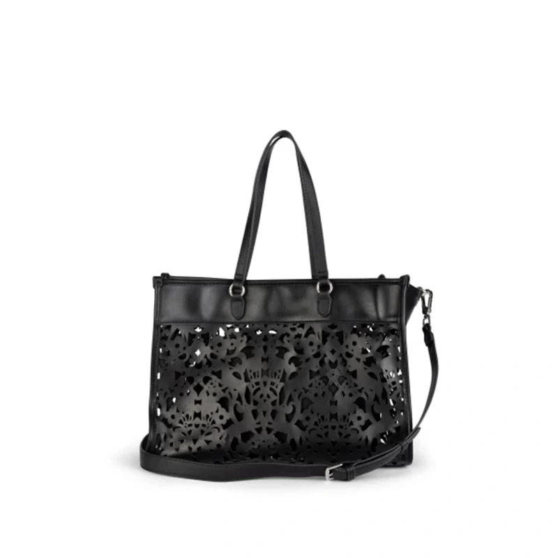 BORSA SHOPPING U.S. POLO BEU1R8646WWI NERO VENTO PELLETTERIE 1